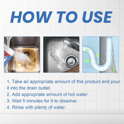 Multi-Purpose Drain Cleaner for Kitchen, Bathroom, Pipes